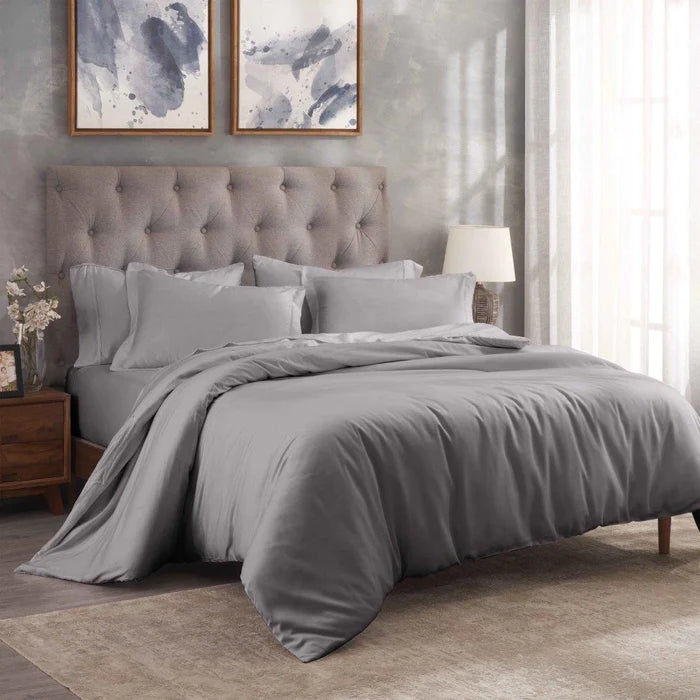 Premium 300 Thread Count Modal Duvet Cover Set - Soft & Breathable Beechwood Fabric - Perfect for Bedroom, Hotel, and Guest Room Comfort