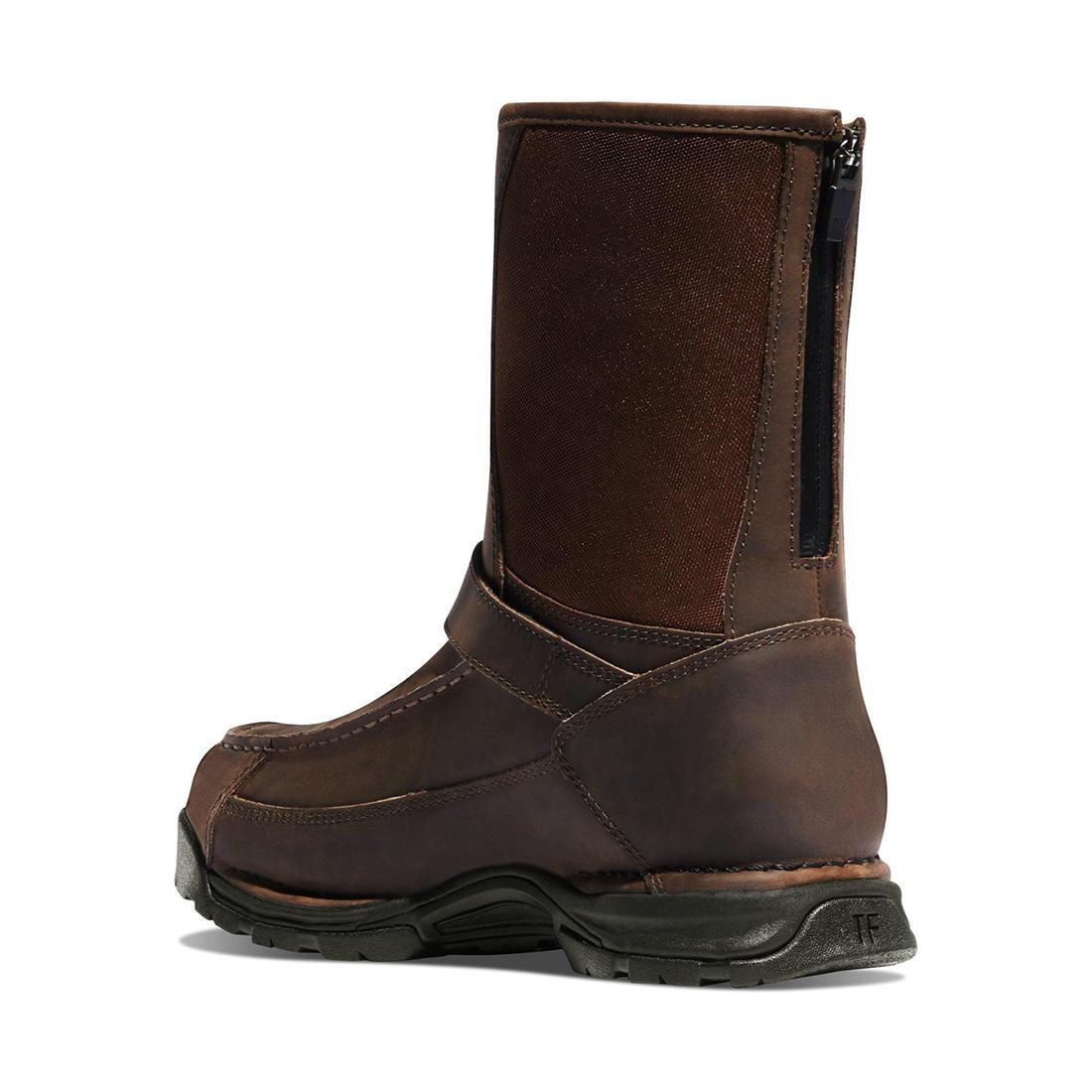 Sharptail Rear Zip 10 Boot Dark Brown