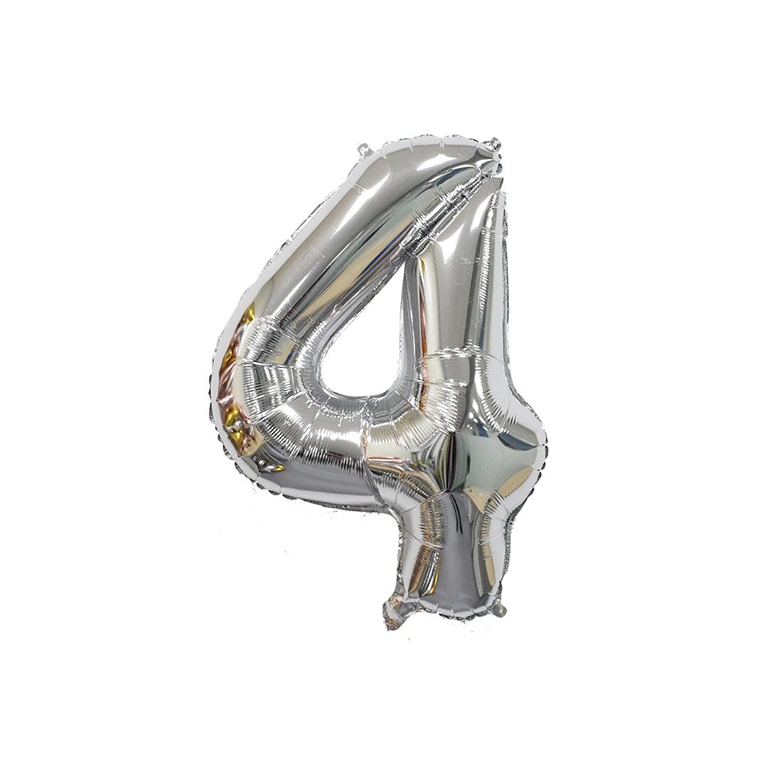 4 Inch Rose Gold Number Balloons for Birthday Party Decorations, Baby Shower, Anniversary & Wedding Celebrations