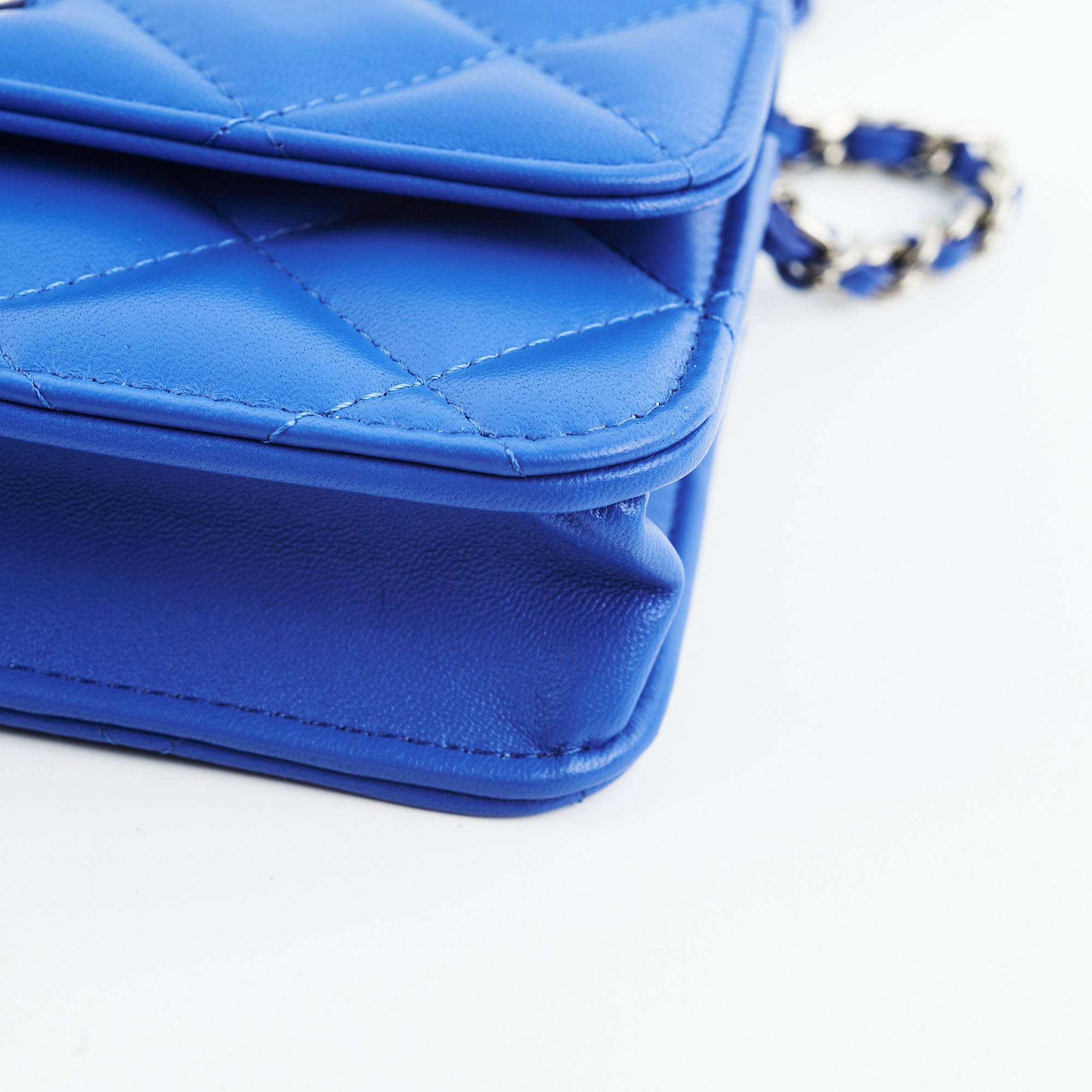 Chanel Mini Seasonal Flap Bag in Lambskin Leather - Elegant Blue Crossbody Bag for Women | Perfect for Date Night, Parties & Special Occasions