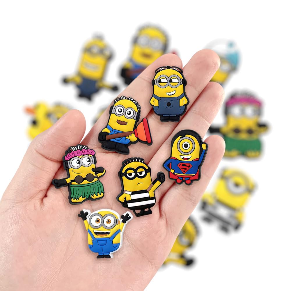 Cartoon Shoe Charms for Clogs, Slides & Sandals - Cute Bracelet Wristband Party Gifts for Girls, Boys & Kids - Perfect for Birthday Parties, School Events & Summer Fashion Accessories