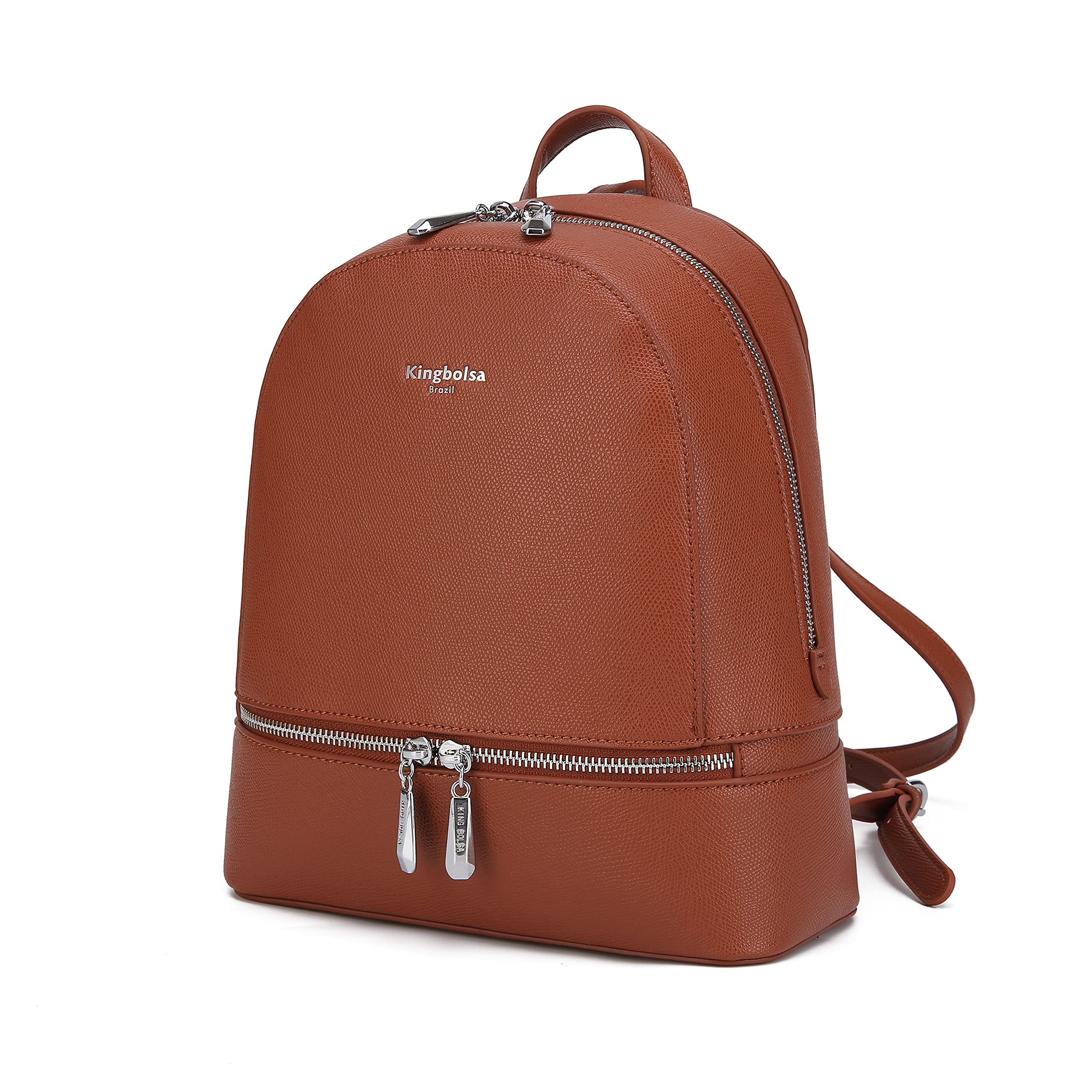 Stylish Waterproof Leather Anti-Theft Backpack Purse for Women & Girls - Christmas Gift Idea (Brown) | Perfect for Travel, Work, School & Daily Commute