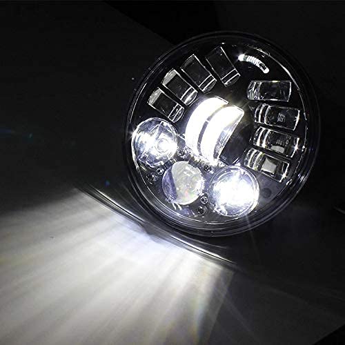 Eagle Lights 5.75 Inch 8900AH-B LED Headlight with Integrated Turn Signals for Harley Davidson Motorcycles - High Visibility for Night Riding and Urban Commuting