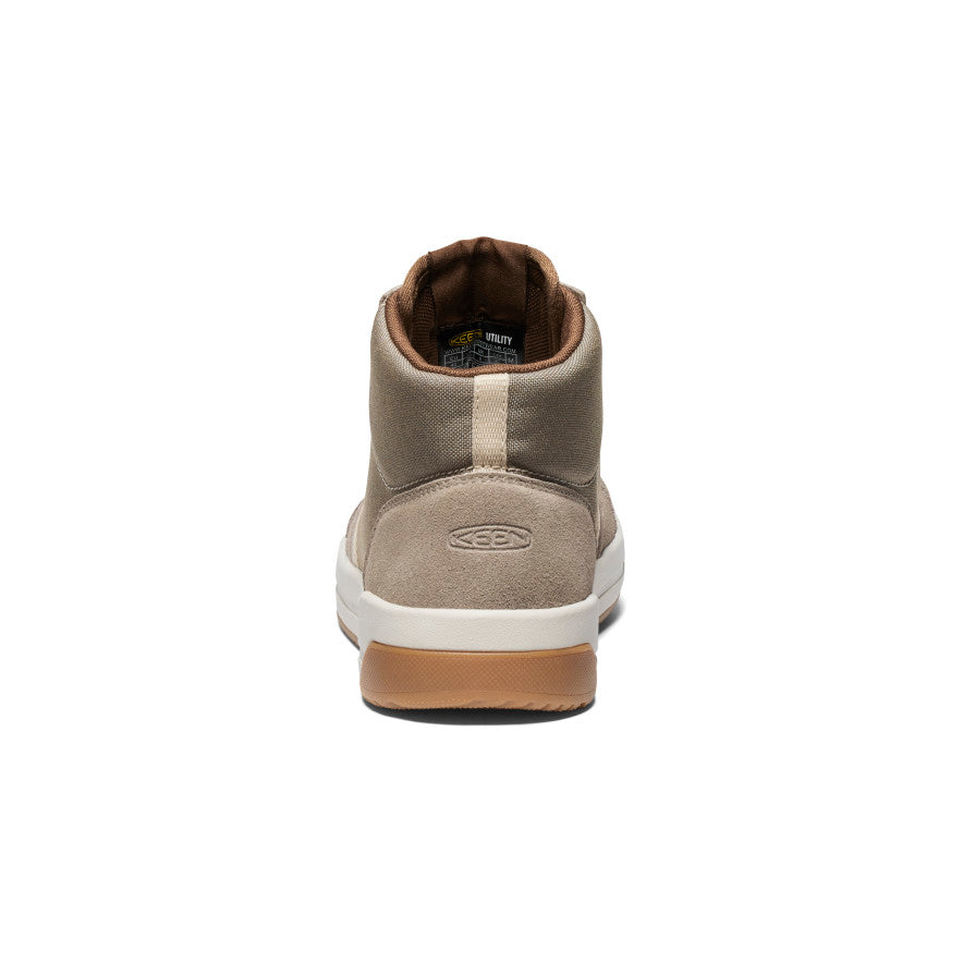 Kenton Mid Work Boots for Men - Carbon Toe Safety Shoes in Brindle/Gum | Durable Construction for Construction, Warehouse & Outdoor Work