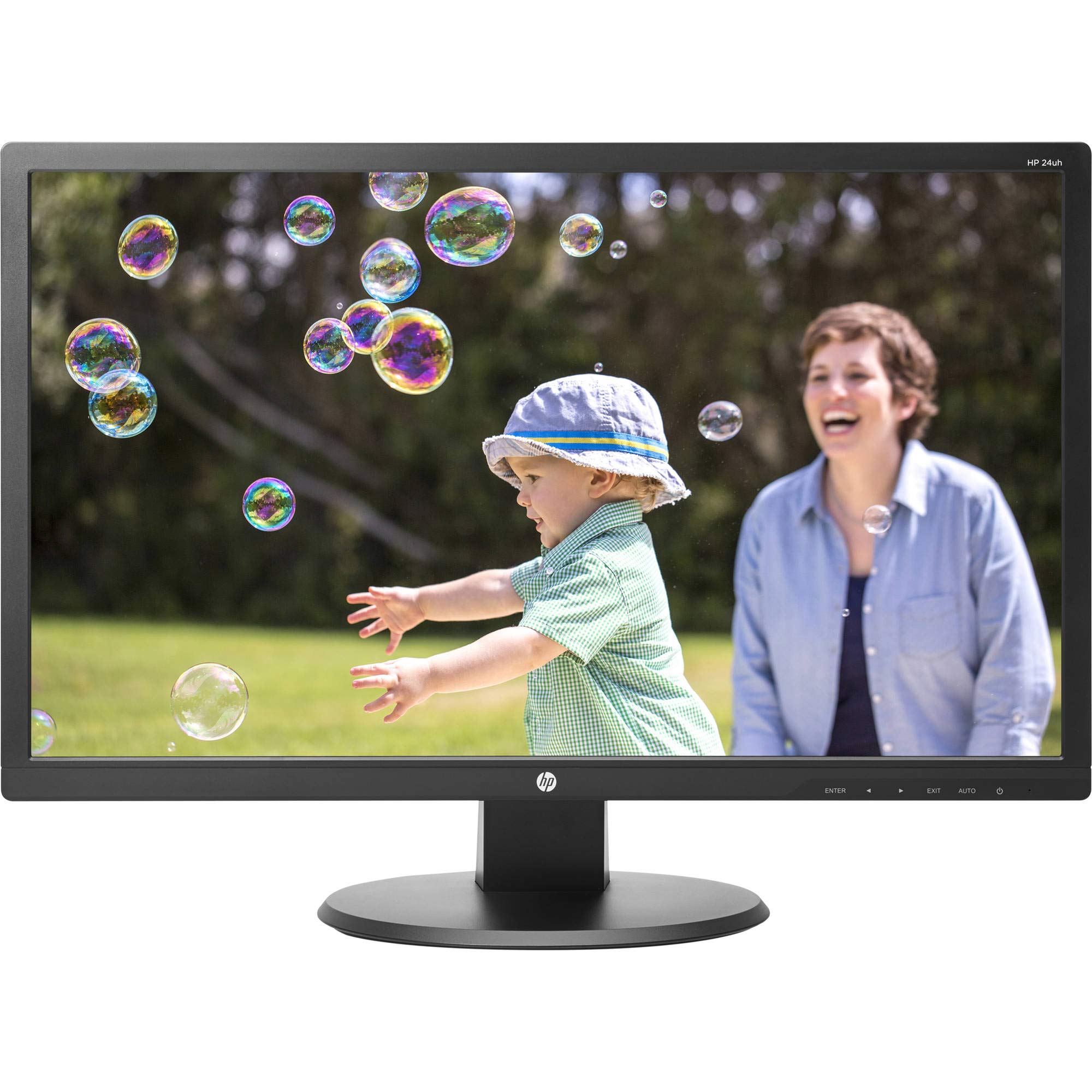 HP 24uh 24-inch Full HD 1920x1080 LED Monitor 2-Pack with HDMI/VGA/DVI Ports & Dual Monitor Stand - Perfect for Home Office, Gaming & Multi-Tasking Setup