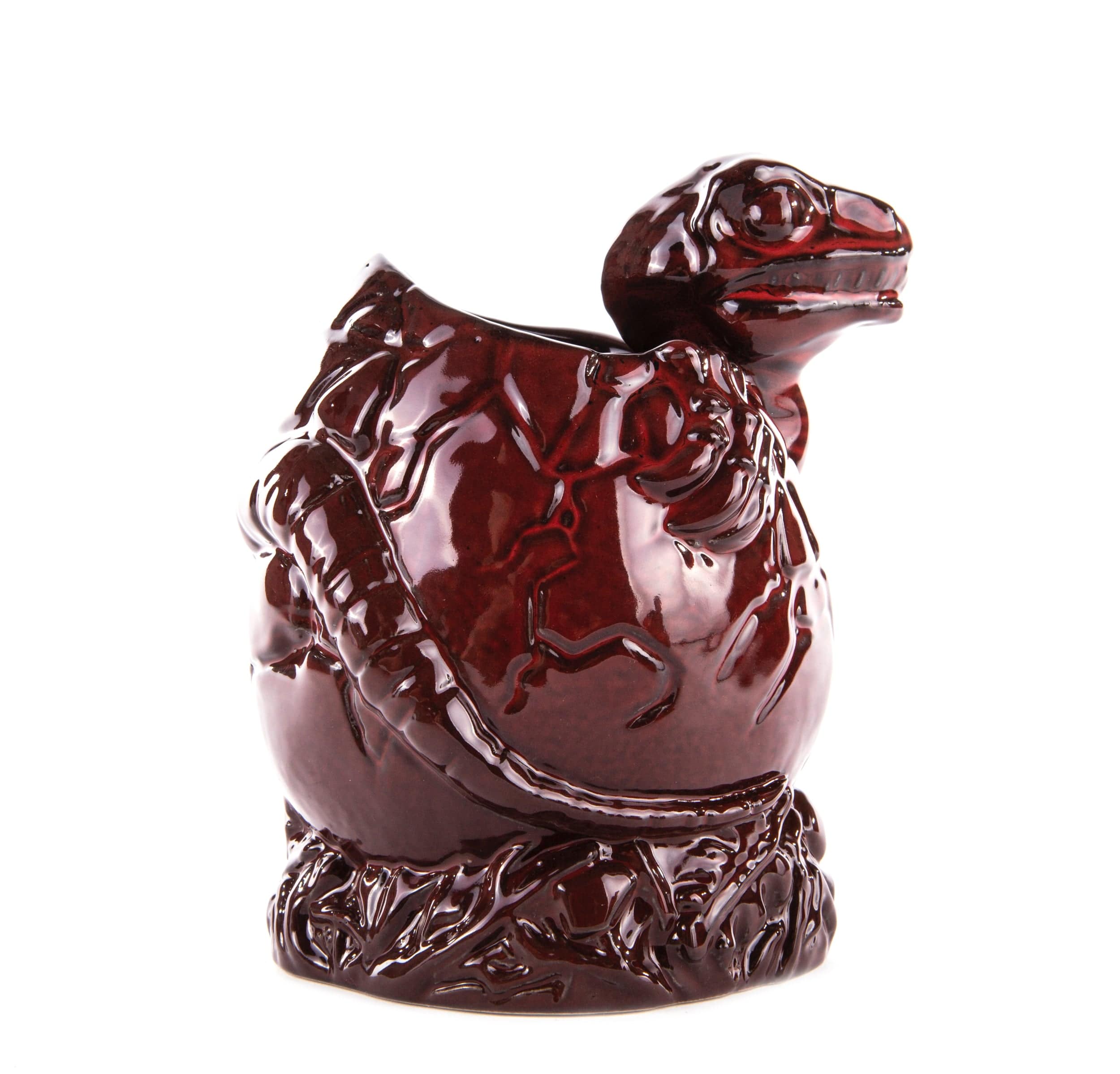Jurassic Park Baby Raptor Tiki Mug - Lava Glow Ceramic Collectible Cup for Movie Fans, Dinosaur Enthusiasts - Perfect for Themed Parties, Home Decor & Gift Giving