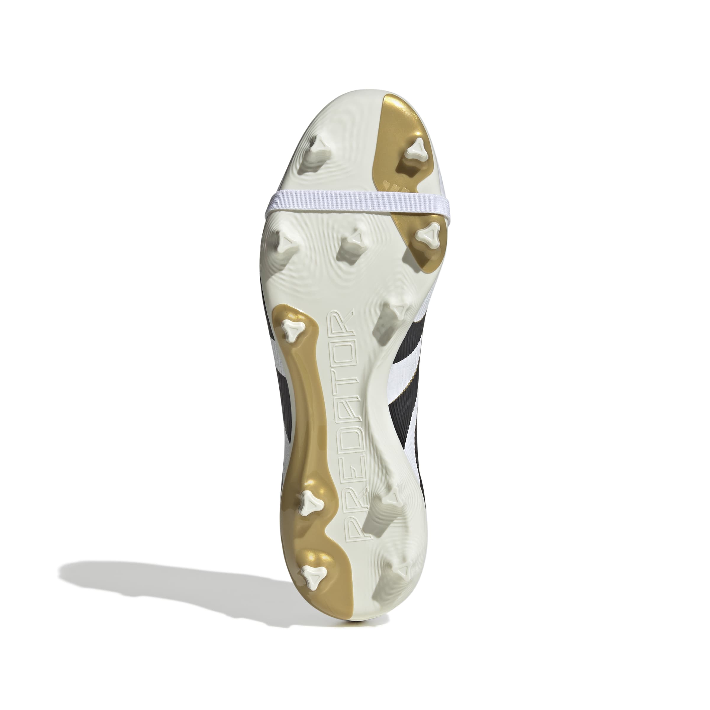Adidas Predator League FG Soccer Cleats for Men - White/Black/Gold Metallic - Fold Over Tongue Design for Enhanced Fit - Perfect for Competitive Matches & Training Sessions
