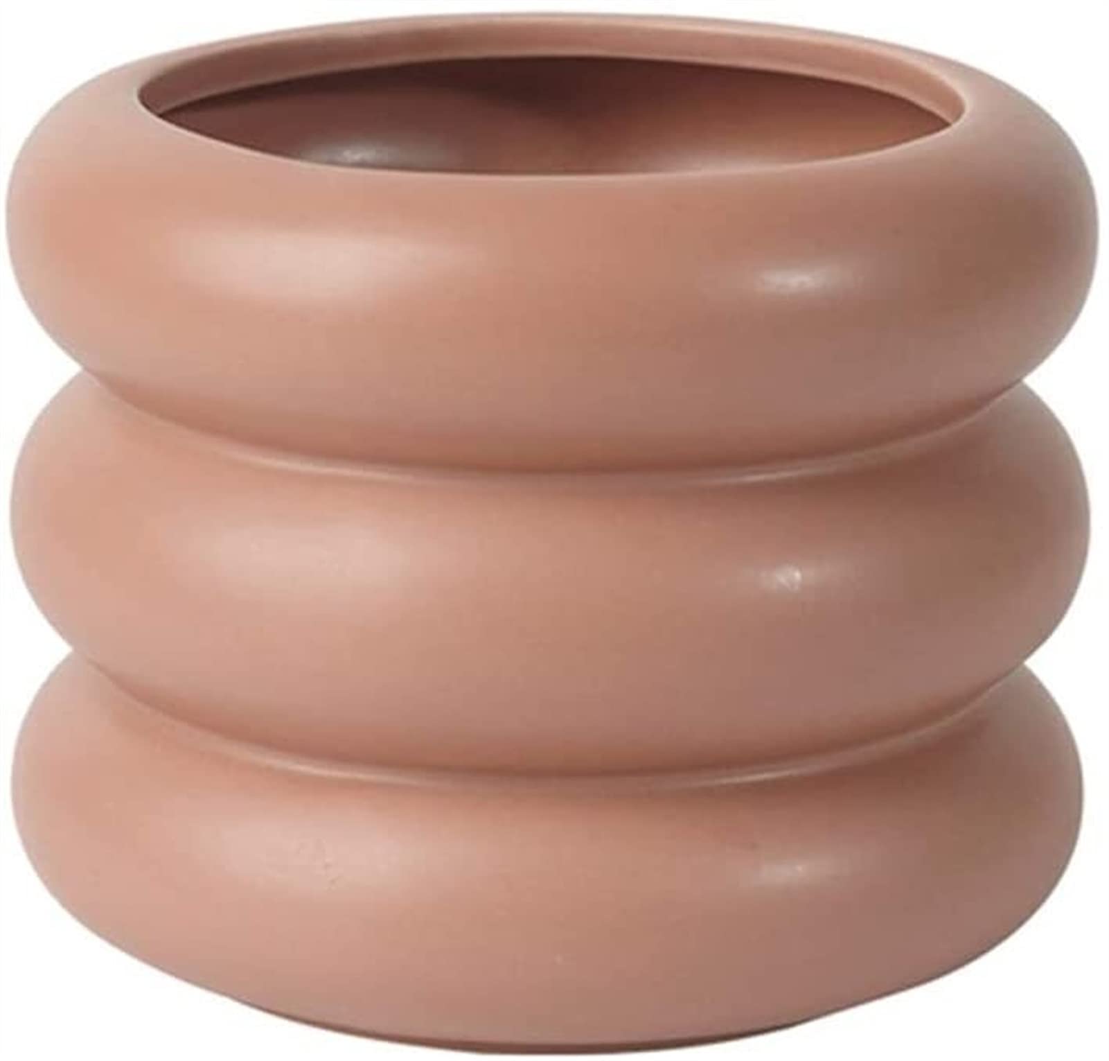 Nordic Style Pink Ceramic Vase - Minimalist Home Decor for Living Room, Bedroom, Balcony - 4.7