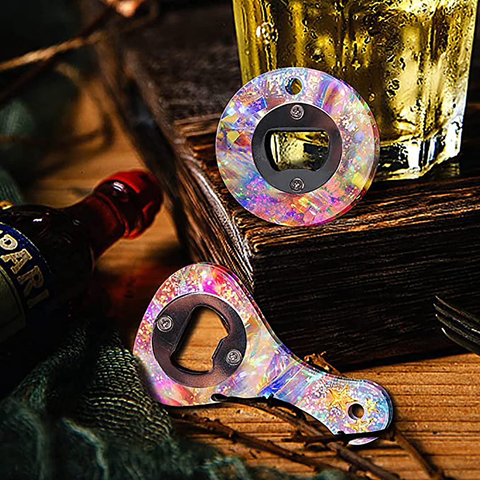 Epoxy Silicone Mold Kit for DIY Bottle Openers & Corkscrews - Wine Keychain, Beer Spanner, Jar Opener Resin Casting Set - Perfect for Home Bars, Gifts & Crafting Projects