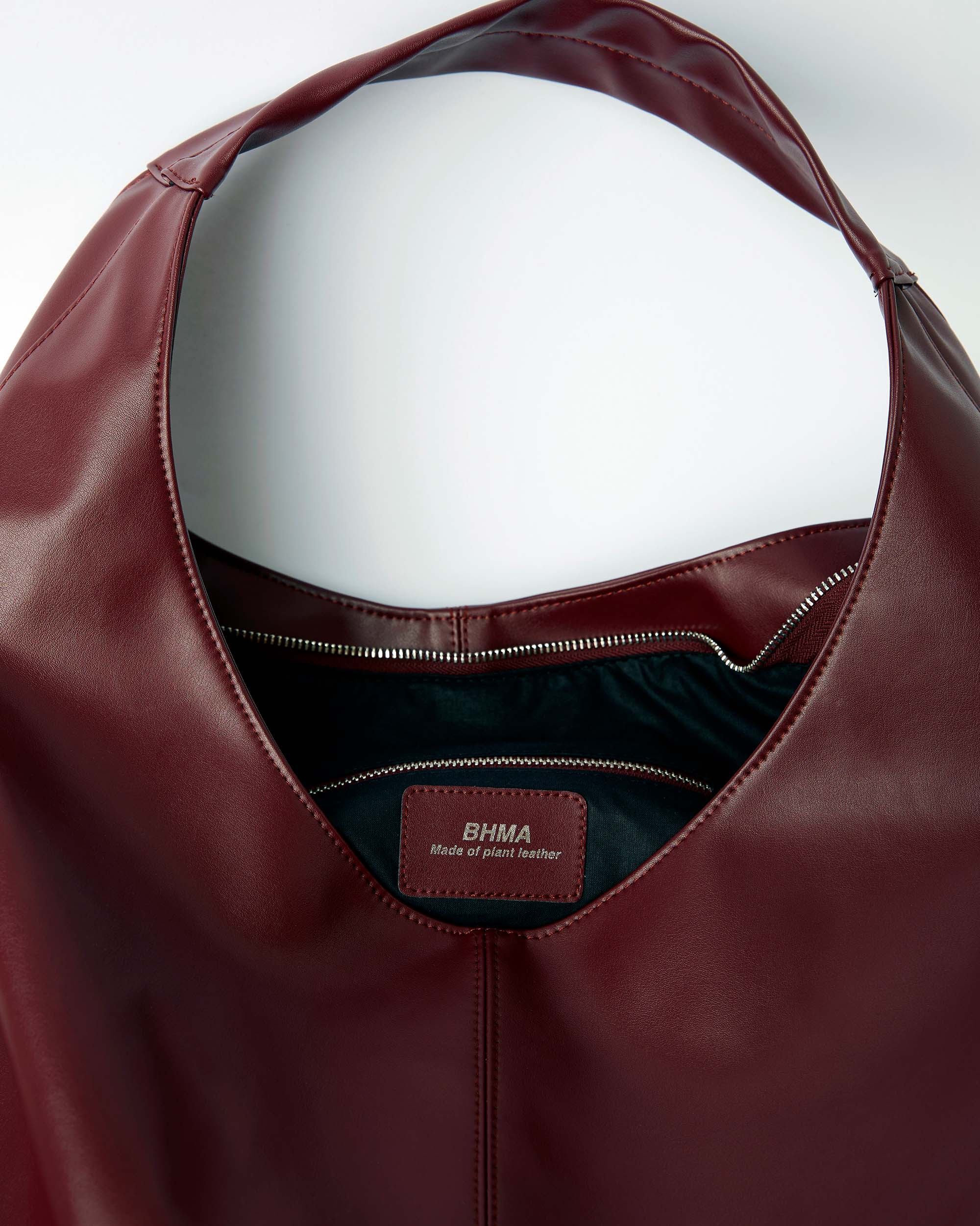 Bohemian Vegan Leather Tote Bag for Women - Slouchy Burgundy Handbag | Perfect for Work, Travel & Everyday Use