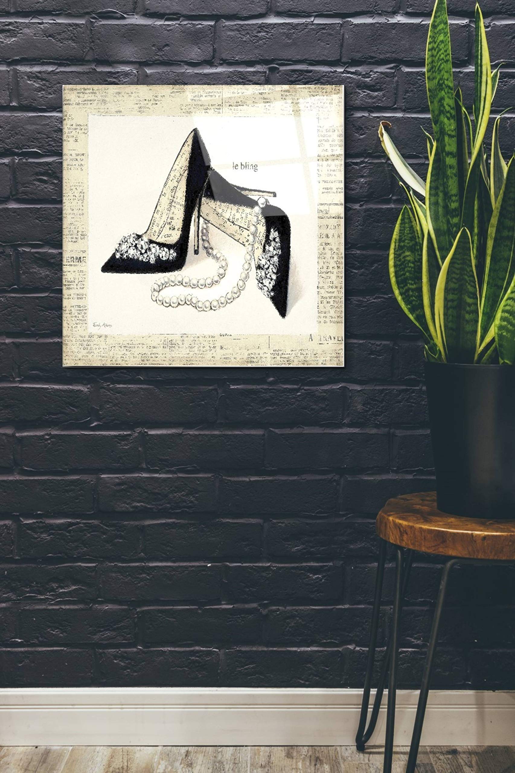 Epic Art 'From Emilys Closet IV' by Emily Adams - 24x24 Inch Modern Acrylic Glass Wall Decor - Perfect for Living Room, Bedroom & Office Decorations
