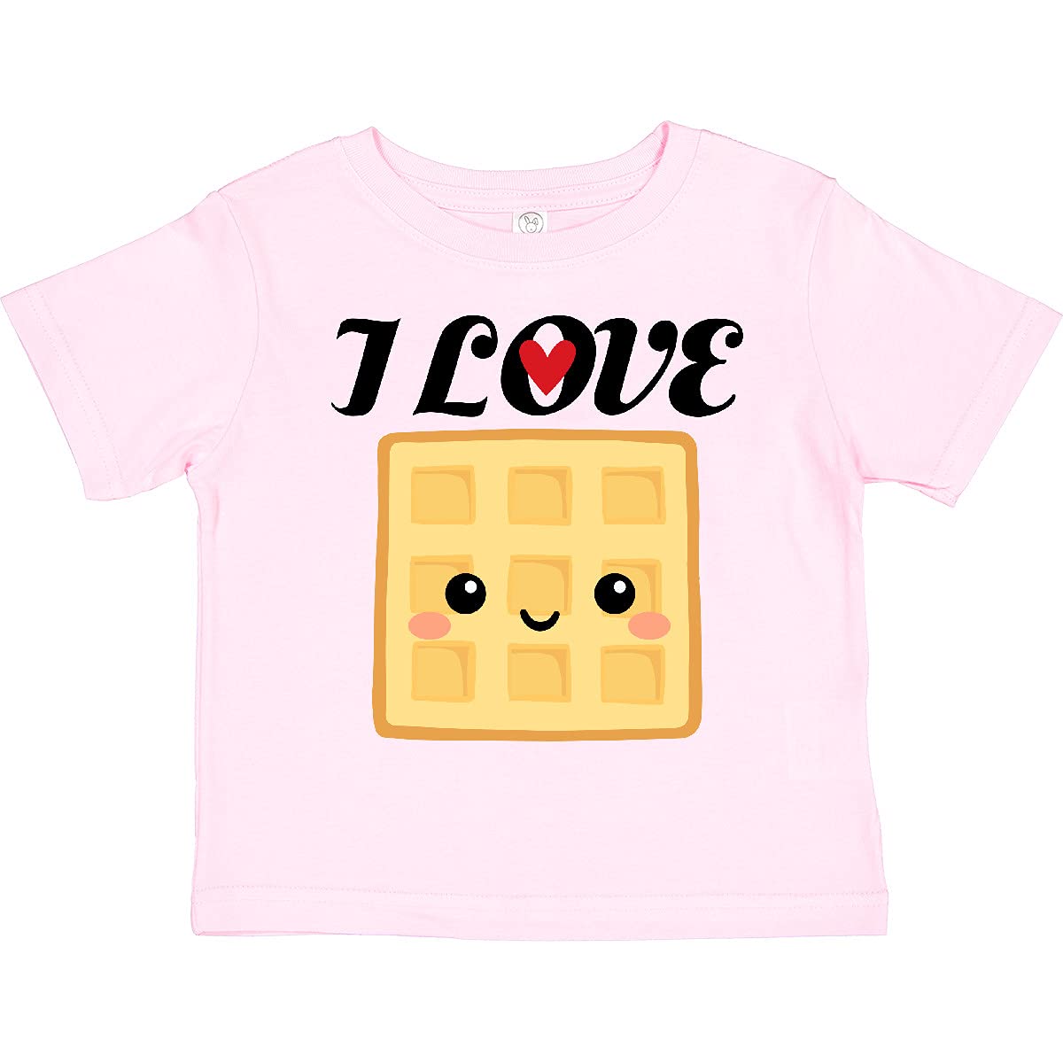 Inktastic 'Waffle Lover' Cute Toddler T-Shirt - Soft Cotton Kids Tee for Breakfast Lovers & Family Fun Outfits