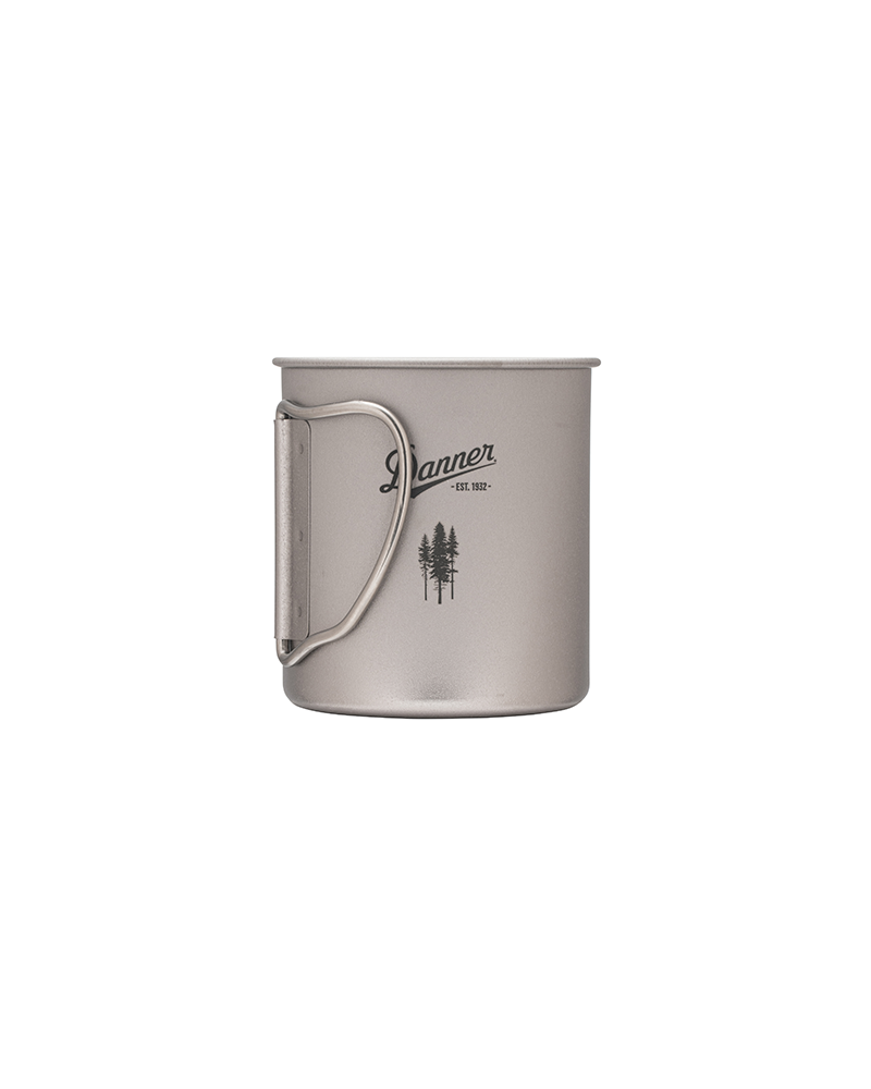 Snow Peak x Danner Titanium Single Wall 450ml Camping Mug - Lightweight & Durable for Backpacking, Hiking & Outdoor Adventures
