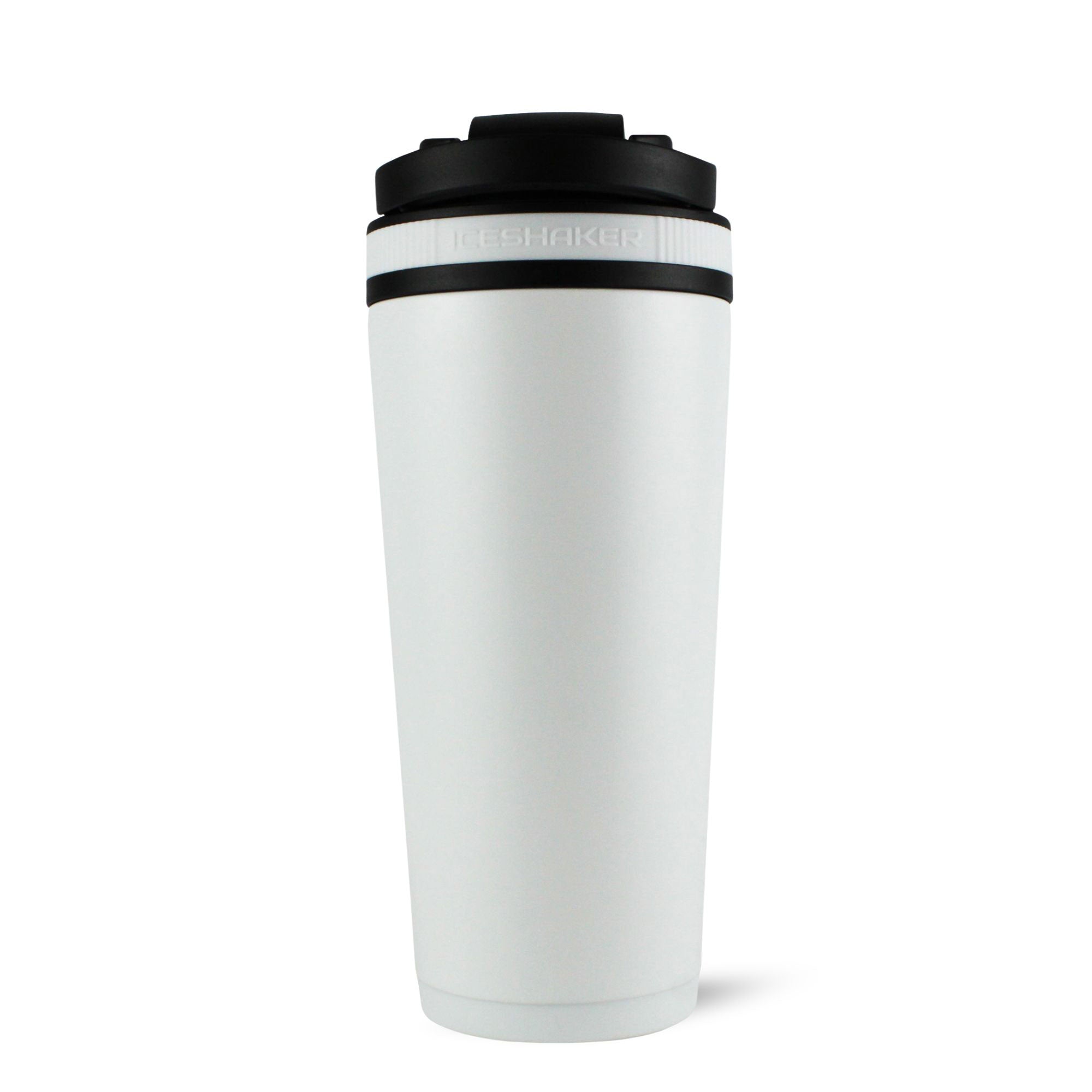 26oz Insulated Stainless Steel Ice Shaker Bottle - White - Perfect for Gym, Workouts & Protein Shakes
