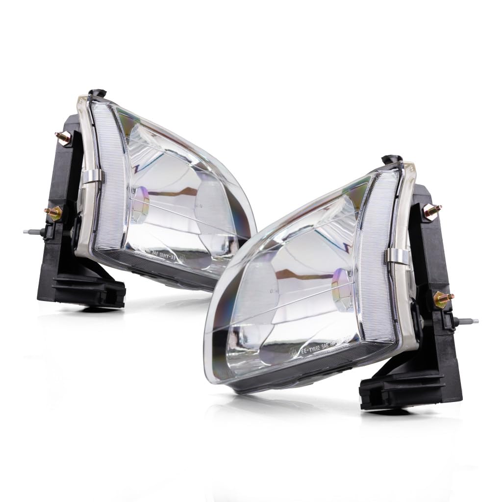 2001-2004 Toyota Tacoma Replacement Headlights Pair - Driver & Passenger Side (TO2502136 TO2503136) | Compatible with OEM 81150-04110 81110-04110 | Perfect for Night Driving & Off-Road Adventures