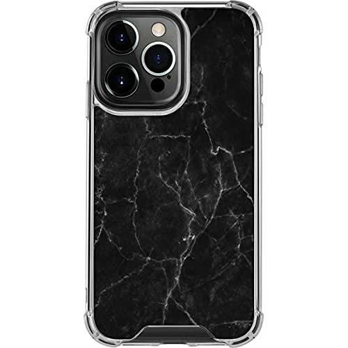 Skinit Clear Phone Case for iPhone 13 Pro - Black Marble Design | Slim Protective Cover | Scratch Resistant | Perfect for Everyday Use & Gift Giving