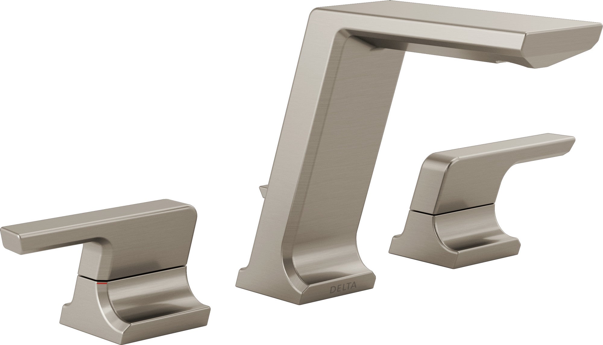 Delta Pivotal Two Handle Widespread Bathroom Faucet - Brushed Nickel Finish, High Arc Spout for Modern Vanity Sinks, Easy Installation for Bathroom Remodeling & Home Upgrade