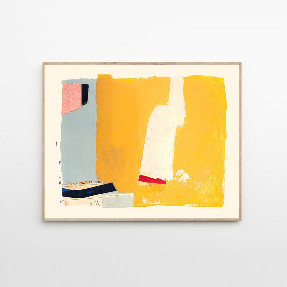 THE POSTER CLUB Max Ososki Yellow Art Print Poster 40x50cm - Perfect for Home Decor, Office Wall Art & Gift Ideas