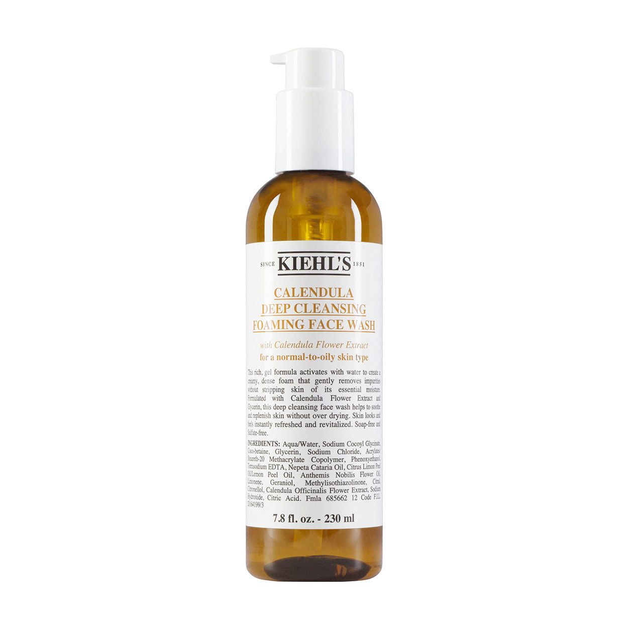 Calendula Deep Cleansing Foaming Face Wash for Acne-Prone & Sensitive Skin | Gentle Daily Facial Cleanser with Natural Ingredients | Perfect for Morning & Night Skincare Routine