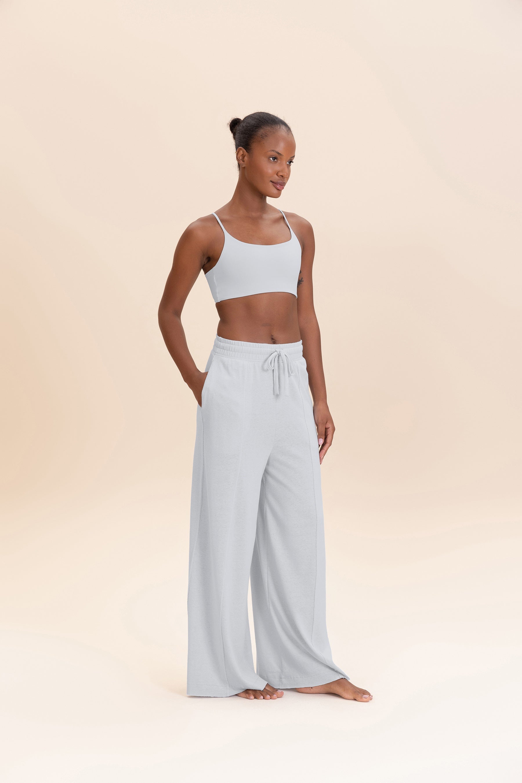 Slow Knit Wide Leg Pants for Women - Soft Comfortable High Waisted Lounge Pants - Perfect for Yoga, Travel & Relaxing at Home