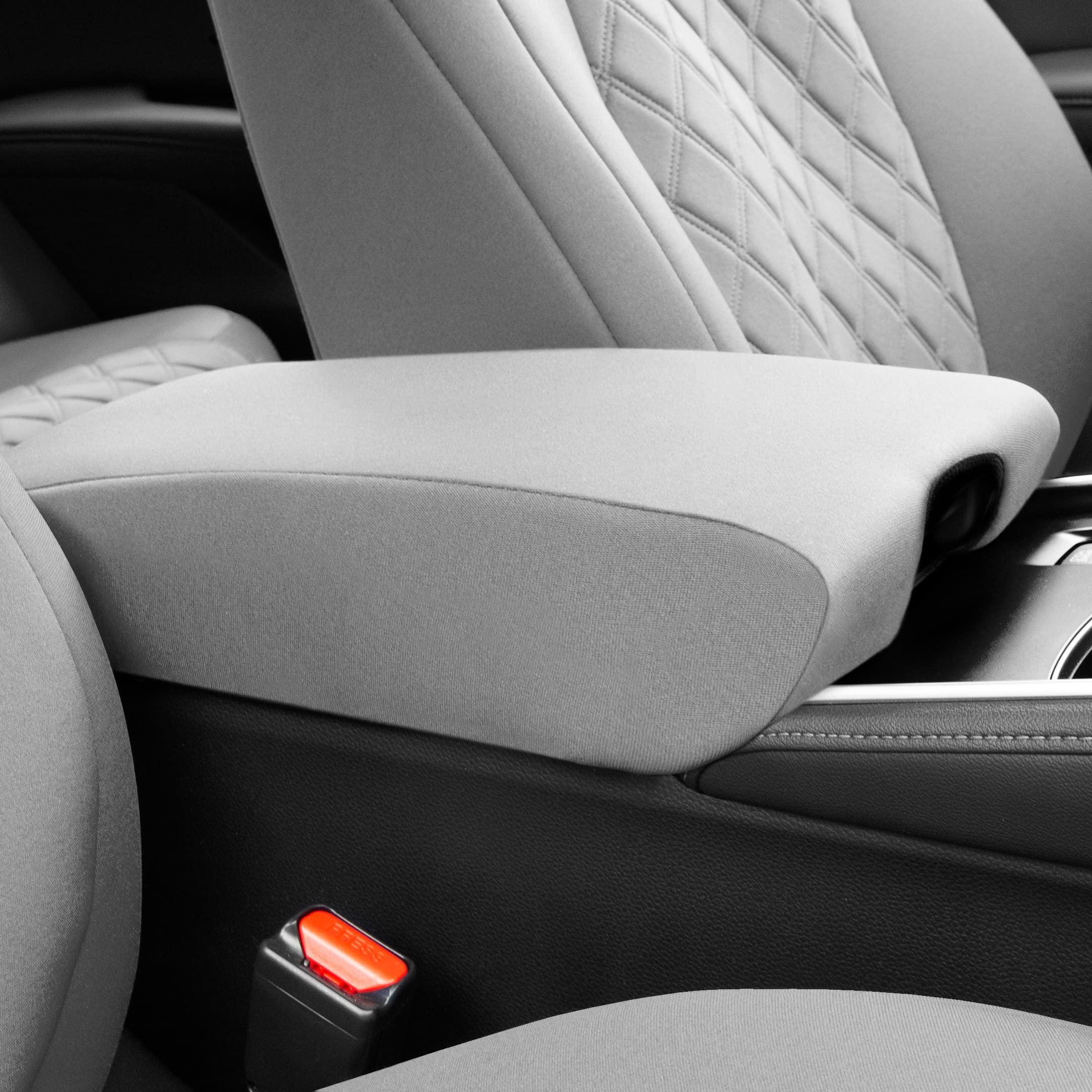 FH Group Custom Fit Seat Covers for 2018-2022 Honda Accord Touring/Sport/Sport SE/EX/EX-L - Waterproof Neoprene Front Seat Covers Set in Solid Gray | Perfect for Daily Commuting, Road Trips & Car Protection