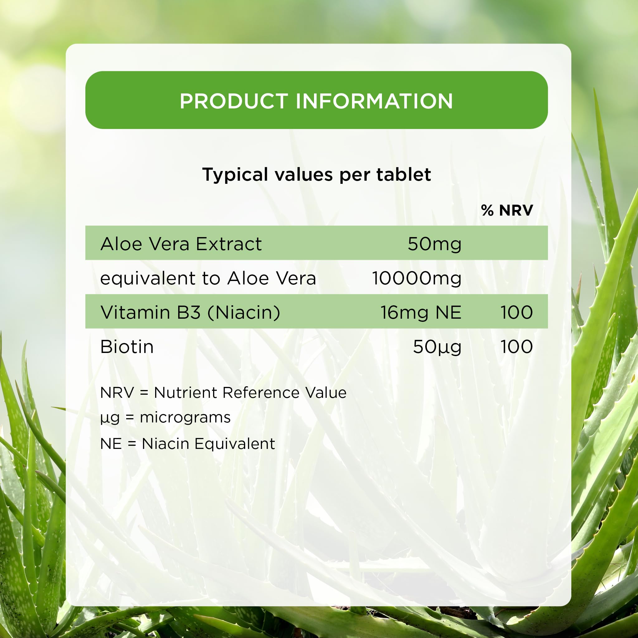 Healthspan Aloe Vera 10,000mg (180 Tablets) - Pure Aloe Vera Gel Supplement with B Vitamins for Metabolism & Immune Support | Vegan, Non-GMO | Perfect for Daily Wellness & Digestive Health