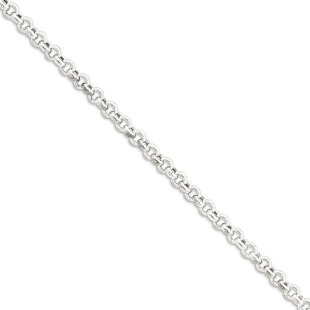 IceCarats 925 Sterling Silver 4.25mm Cable Link Chain Bracelet for Women - Dainty & Elegant Jewelry Gift for Birthday, Anniversary & Everyday Wear