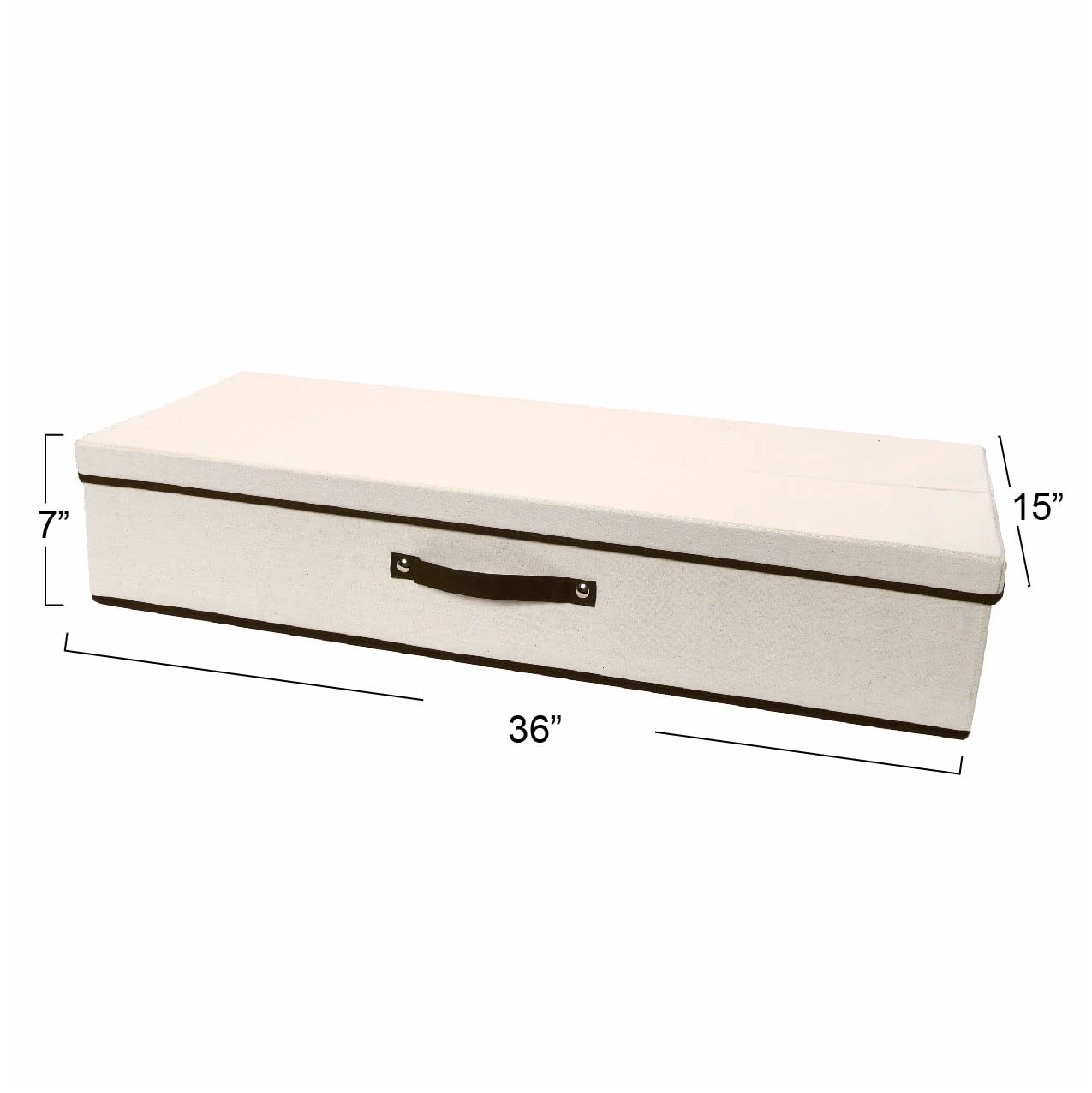 Household Essentials Gift Wrap Organizer with Lid - Natural Brown Storage Box for Wrapping Paper, Ribbons & Crafts | Perfect for Holiday Gift Wrapping, Party Decorations & Craft Room Organization