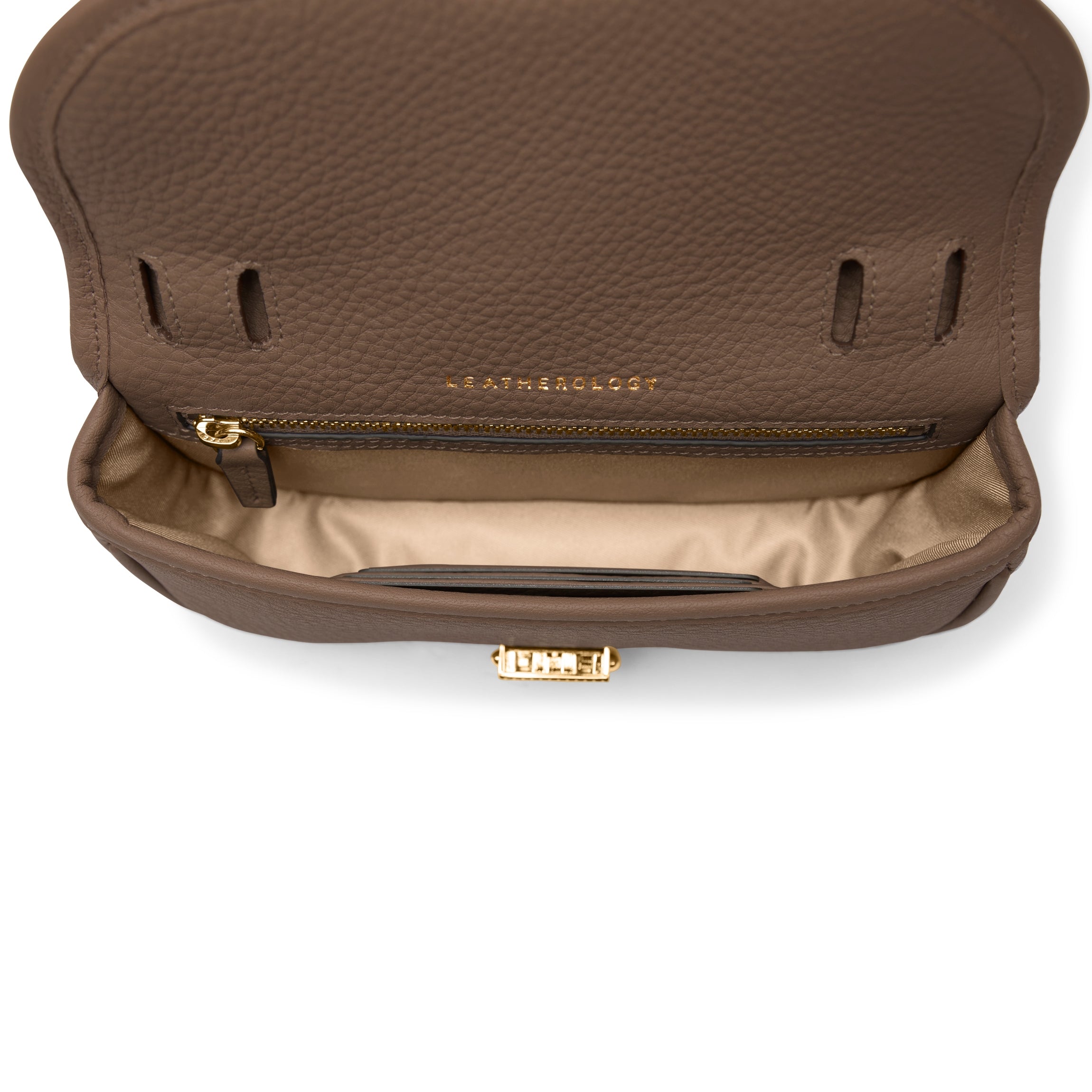 Katy Mini Belt Bag Cocoa - Stylish Waist Pack for Women, Hands-Free Crossbody Fanny Pack for Travel, Hiking, and Everyday Use