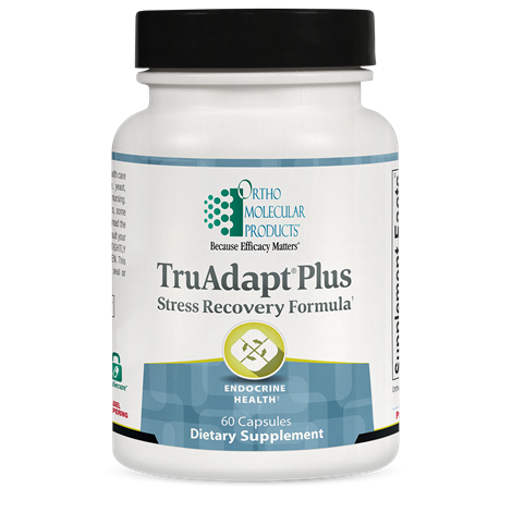 OrthoMolecular Products TruAdapt Plus - Natural Stress Relief & Energy Support Supplement for Daily Wellness & Active Lifestyle