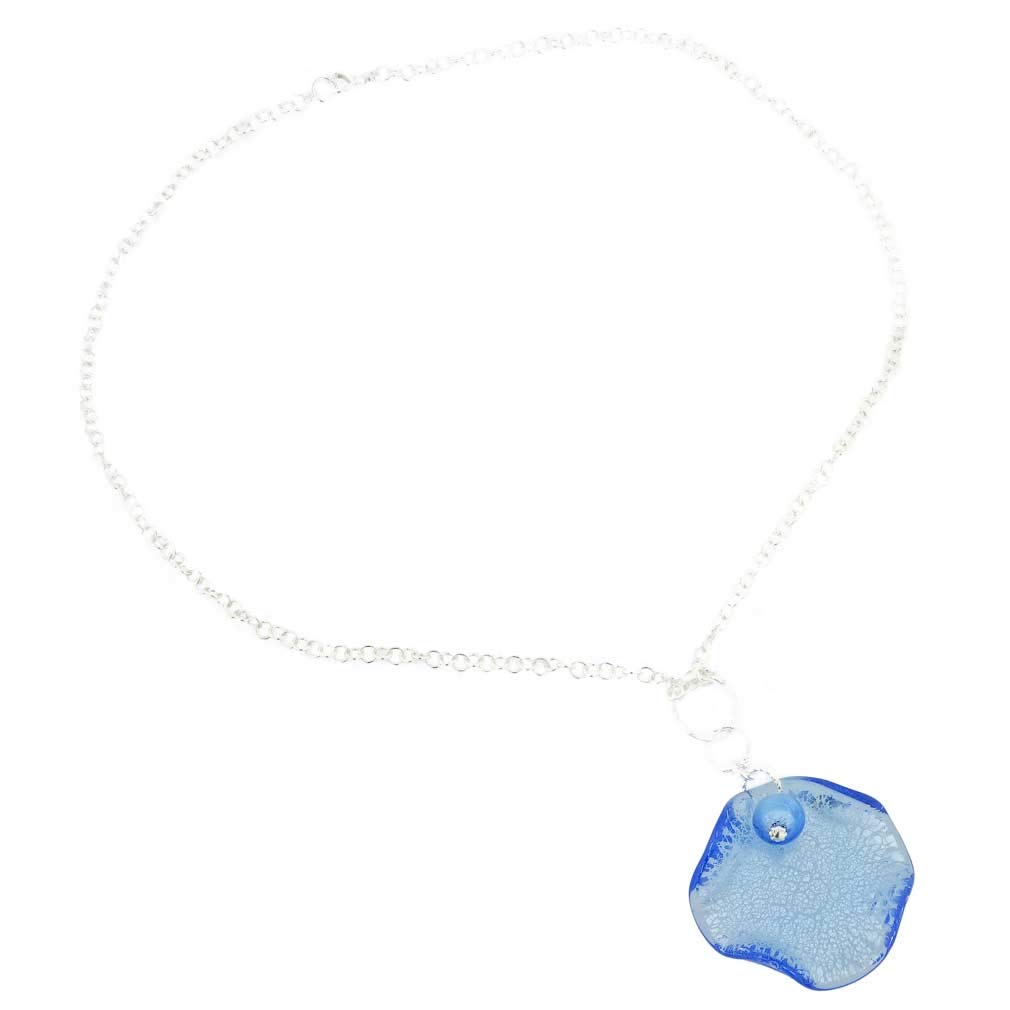 Authentic Murano Glass Pendant Necklace - Handcrafted Venetian Blue Jewelry for Women | Perfect Gift for Birthdays, Anniversaries & Special Occasions