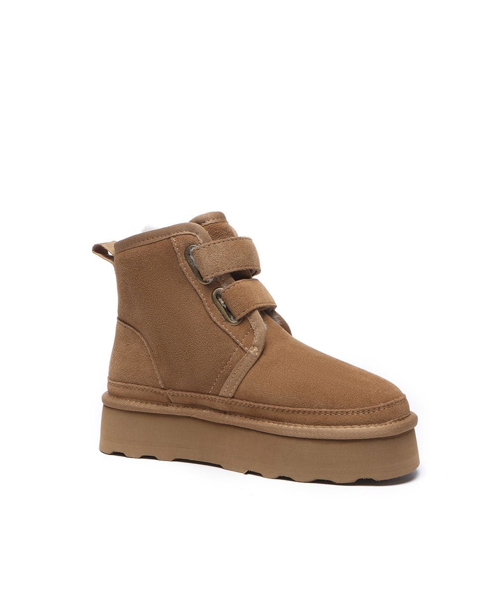 Women's Anya Platform UGG Boots - Winter Snow Boots with Fur Lining, Comfortable & Warm for Cold Weather - Perfect for Snow Days, Outdoor Activities & Casual Winter Fashion