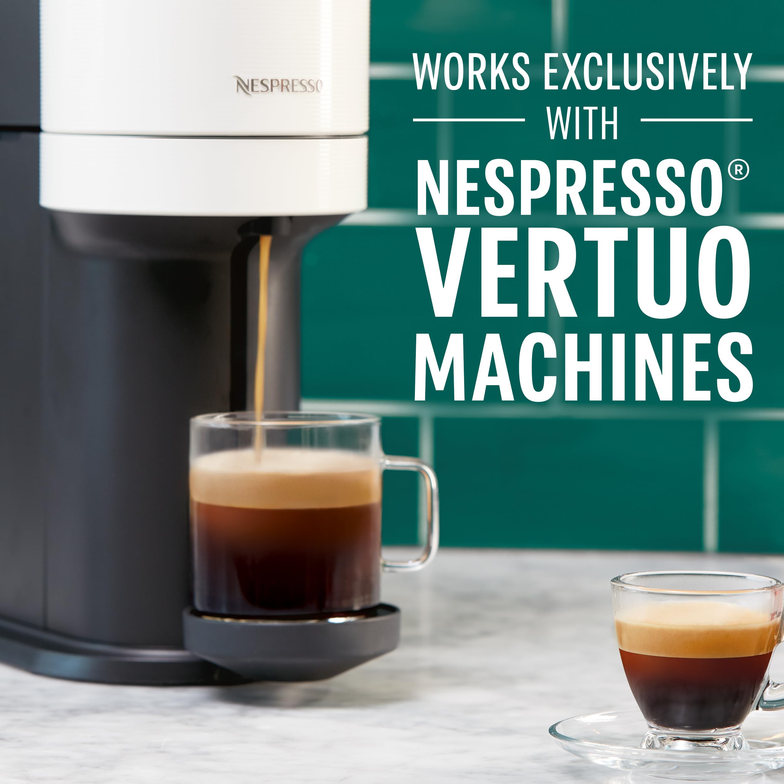 Starbucks by Nespresso Vertuo Vanilla Flavored Coffee Pods - 32 Count (7.8 oz) for Home & Office Coffee Brewing - Perfect for Morning Boost & Afternoon Break