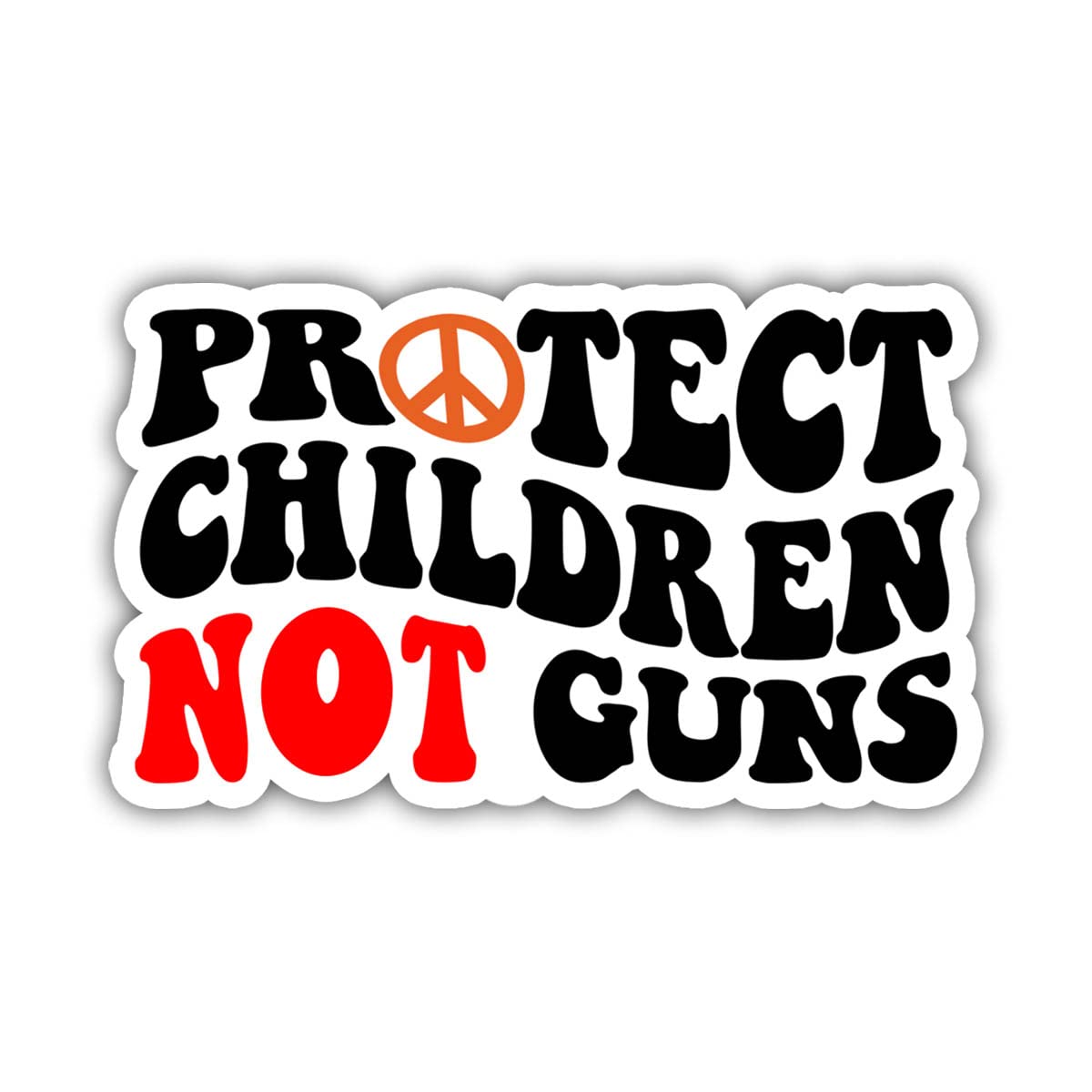 MAIANEY 3-Pack Gun Control Stickers - 'Protect Kids Not Guns' & 'End Gun Violence' Decals (3x4 inch) for Laptop, Water Bottle, Phone, Car, Bumper, Window, Helmet - Show Support for Texas & Gun Reform
