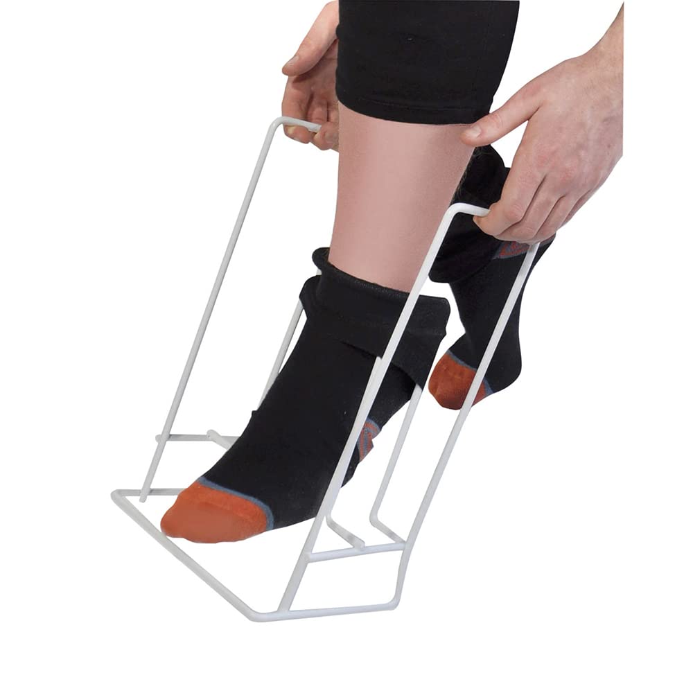 Easy to Use Sock Aid Frame - Dressing Helper for Socks, Stockings & Tights - Minimizes Bending - Perfect for Elderly, Disabled & Post-Surgery Recovery - Ideal for Daily Dressing Assistance