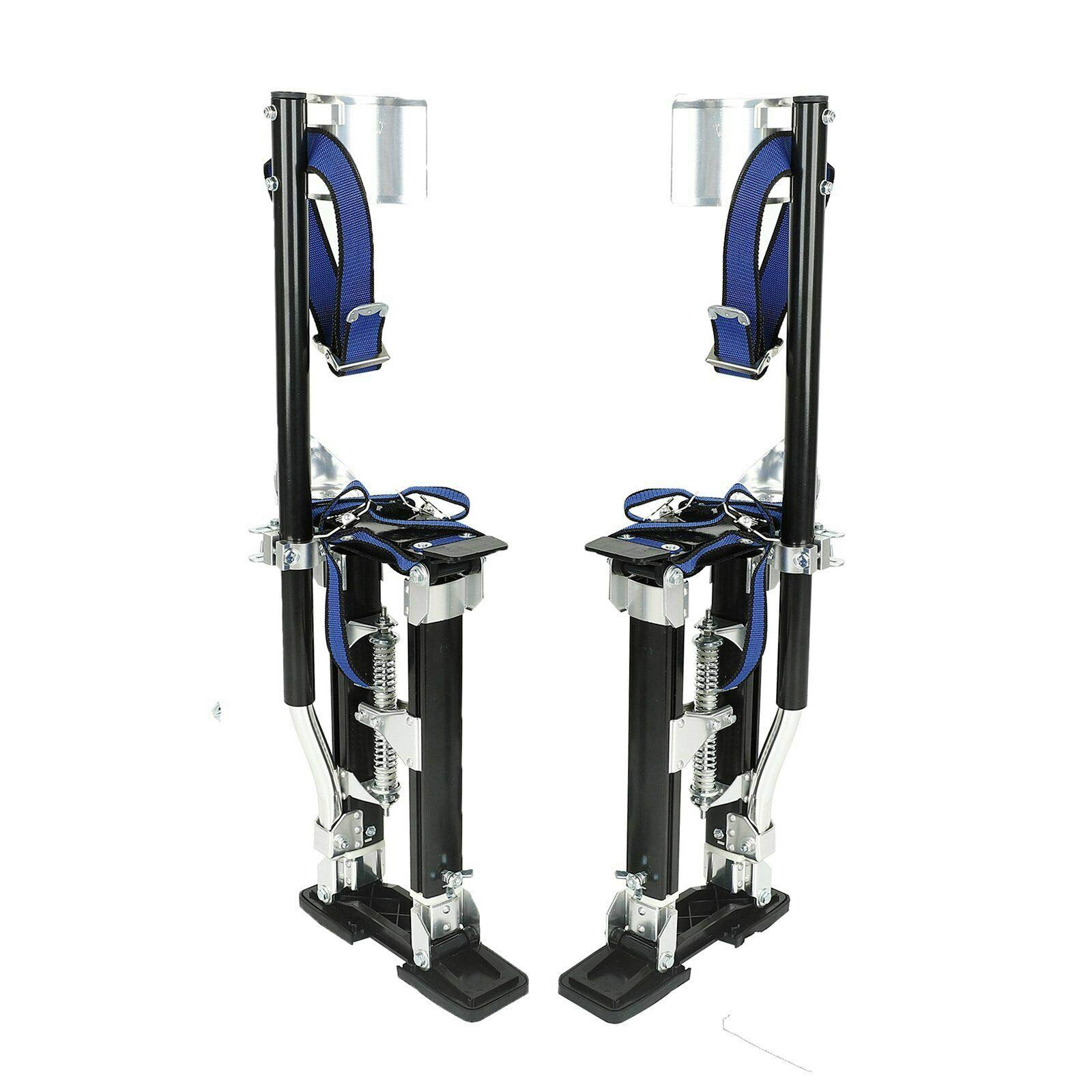 SUPERFASTRACING Adjustable Aluminum Drywall Stilts 15-23 Inch - Professional Painting & Taping Tools for Contractors, Perfect for Ceiling Work & Wall Repair - Lightweight & Durable Black Construction Stilts