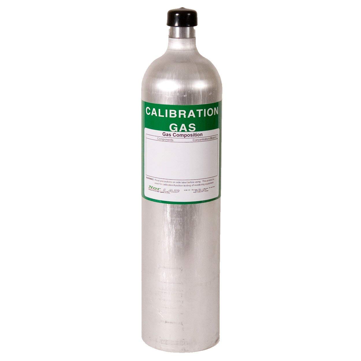 50 PPM Hydrogen Sulfide (H2S) Calibration Gas in 58L Aluminum Cylinder - Air Balance for Gas Detector Testing | Industrial Safety & Environmental Monitoring Use