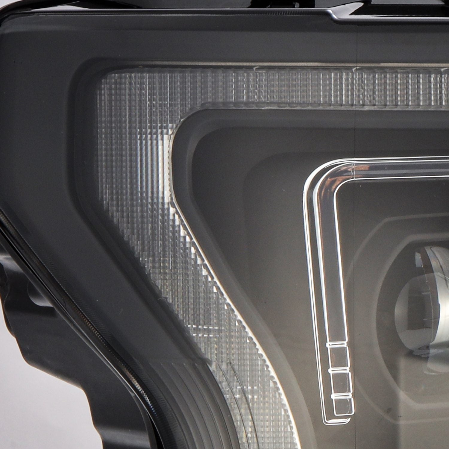 18-20 Ford F150 (MK II 14th Gen Style) LUXX Series LED Projector Headlights - Black Housing - High Performance Replacement Headlights for Night Driving & Off-Road Use
