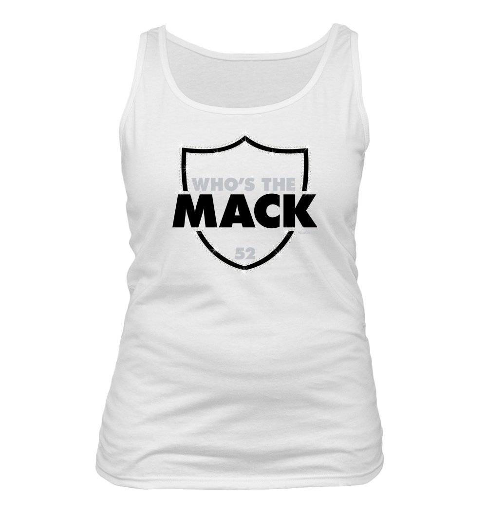 Who's The Mack - Women's Rhinestone Junior Fit Tank Top | Sparkling Party Top for Women | Perfect for Night Out, Club Wear & Summer Fashion