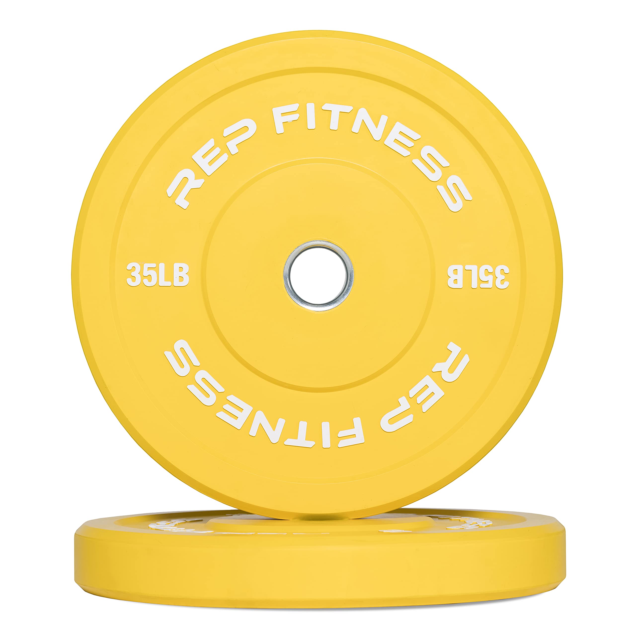 REP Fitness Color Bumper Plates - Olympic Weight Plates Set for CrossFit, Powerlifting & Home Gym - Durable Rubber Coated with Color Coding for Easy Identification - Perfect for Strength Training & Fitness Workouts