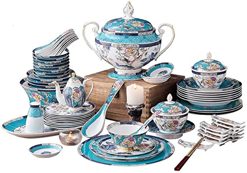 Premium 11-Piece Porcelain Dinnerware Set - Modern Reactive Glaze Stoneware Plates & Bowls - Elegant Ceramic Tableware for Holiday Gifts & Everyday Dining (Color Options Available) | Perfect for Family Dinners, Entertaining Guests & Special Occasions