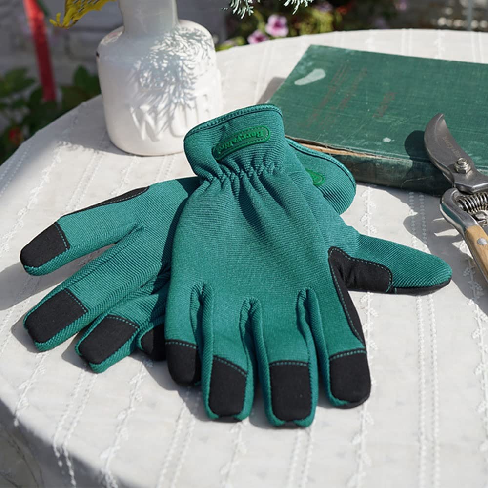 Stab-Resistant Gardening Gloves - Thick & Durable Wear-Resistant Gloves for Floral Planting, Rose Pruning & Outdoor Work - Perfect for Landscaping, Yard Work & Thorn Protection
