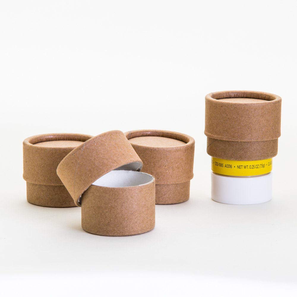 25 Pack 0.75 oz (22ml) Eco-Friendly Kraft Paperboard Lip Balm Jars - Perfect for DIY Lip Care, Salve, Cosmetic & Lotion Containers - Ideal for Small Businesses, Homemade Beauty Products & Craft Projects