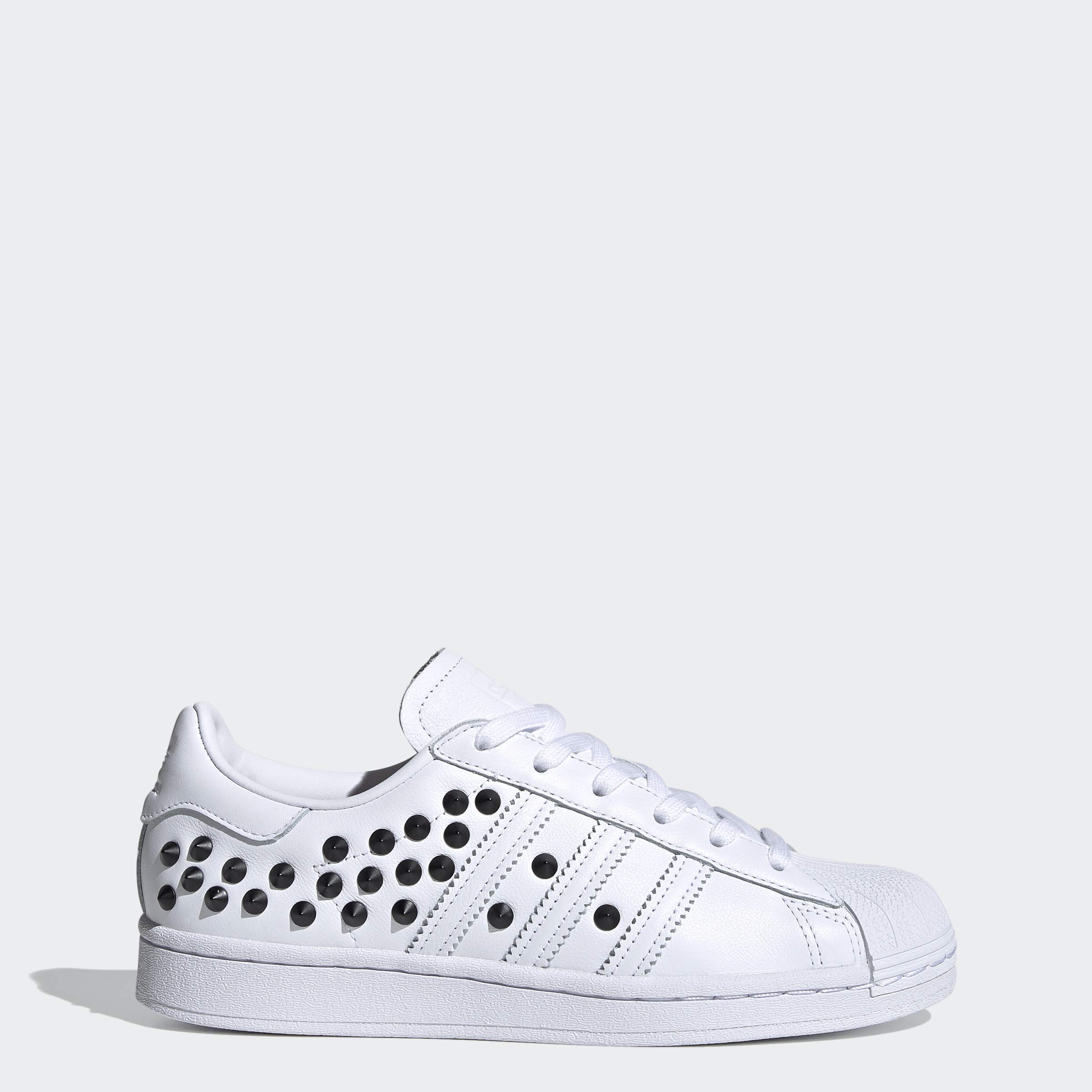 adidas Superstar Women's Sneakers - Classic White Leather Low Top Shoes for Casual Wear & Street Style | Perfect for Everyday Outfits, Gym, and Running Errands
