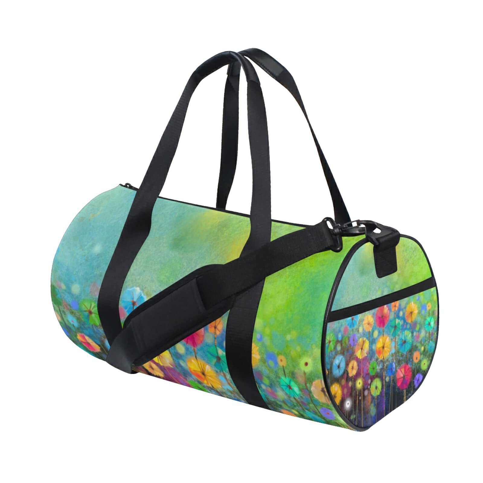 Stylish Canvas Duffel Bag for Travel, Gym & Sports - Perfect for Overnight Trips & Seasonal Flower Shopping | Durable Carry-On Bag for Workouts, Weekend Getaways & Daily Use