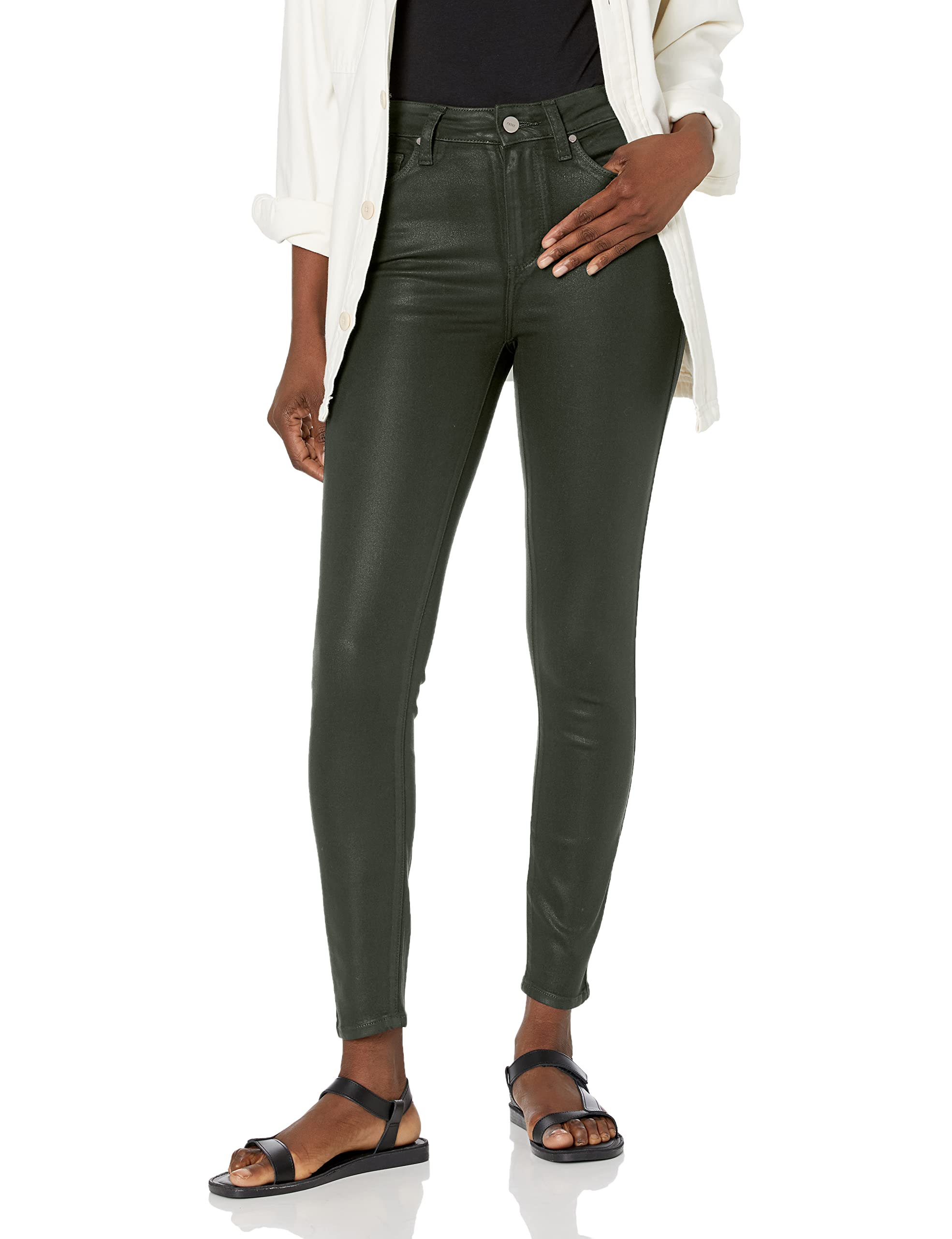 PAIGE Women's Hoxton High-Rise Ankle Skinny Jeans - Stretch Denim Pants for Casual Wear & Night Out | Perfect for Work, Dating & Everyday Fashion
