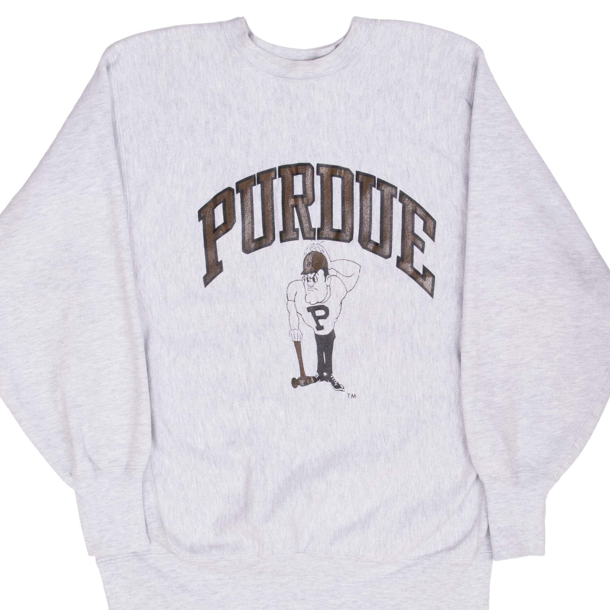 Vintage Champion Reverse Weave Perdue Sweatshirt 1990s Large - Made in USA - Retro Streetwear for Men & Women - Perfect for Casual Wear, Gym, and Outdoor Activities