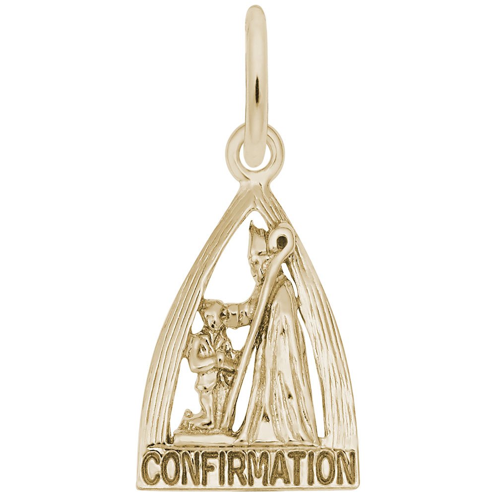 Confirmation Charm - Elegant Silver & Gold Charms for Bracelets & Necklaces - Perfect for Gifts, Religious Jewelry & Everyday Wear