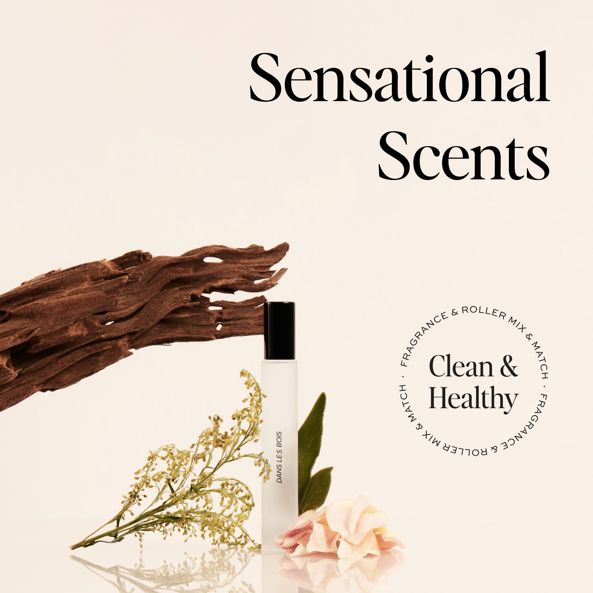 Fragrance & Roller Mix & Match Set - Essential Oil Perfume Roll-On Bottles for Women & Men - Perfect for Travel, Gym, Office & Everyday Use