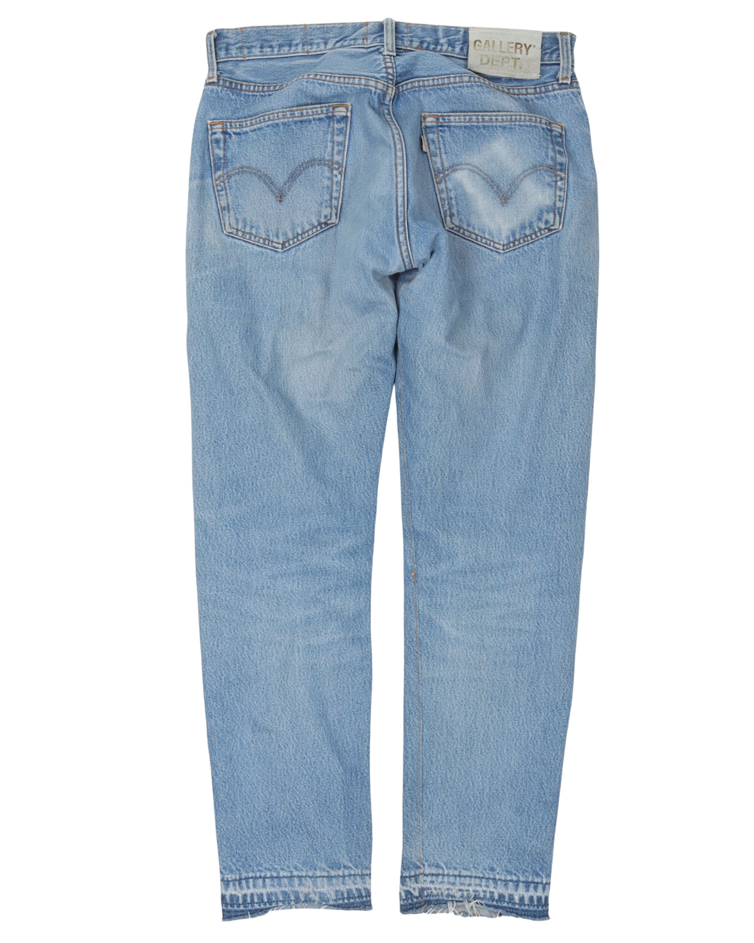 Gallery Dept 5001 High Waist Distressed Denim Jeans for Women - Vintage Style Ripped Boyfriend Jeans | Perfect for Casual Wear, Street Style & Night Out